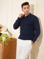 NAPOLI STRIPED COLLAR SWEATER