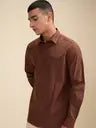 TORINO CUTAWAY SHIRT — BROWN