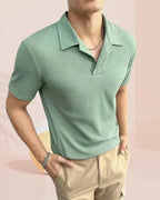 CAPRI STRIPED ZIP POLO