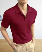 CAPRI STRIPED ZIP POLO