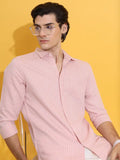 ARLES DOUBLE-STRIPE SHIRT — ROSE