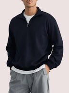 ASCONA TEXTURED QUARTER ZIP
