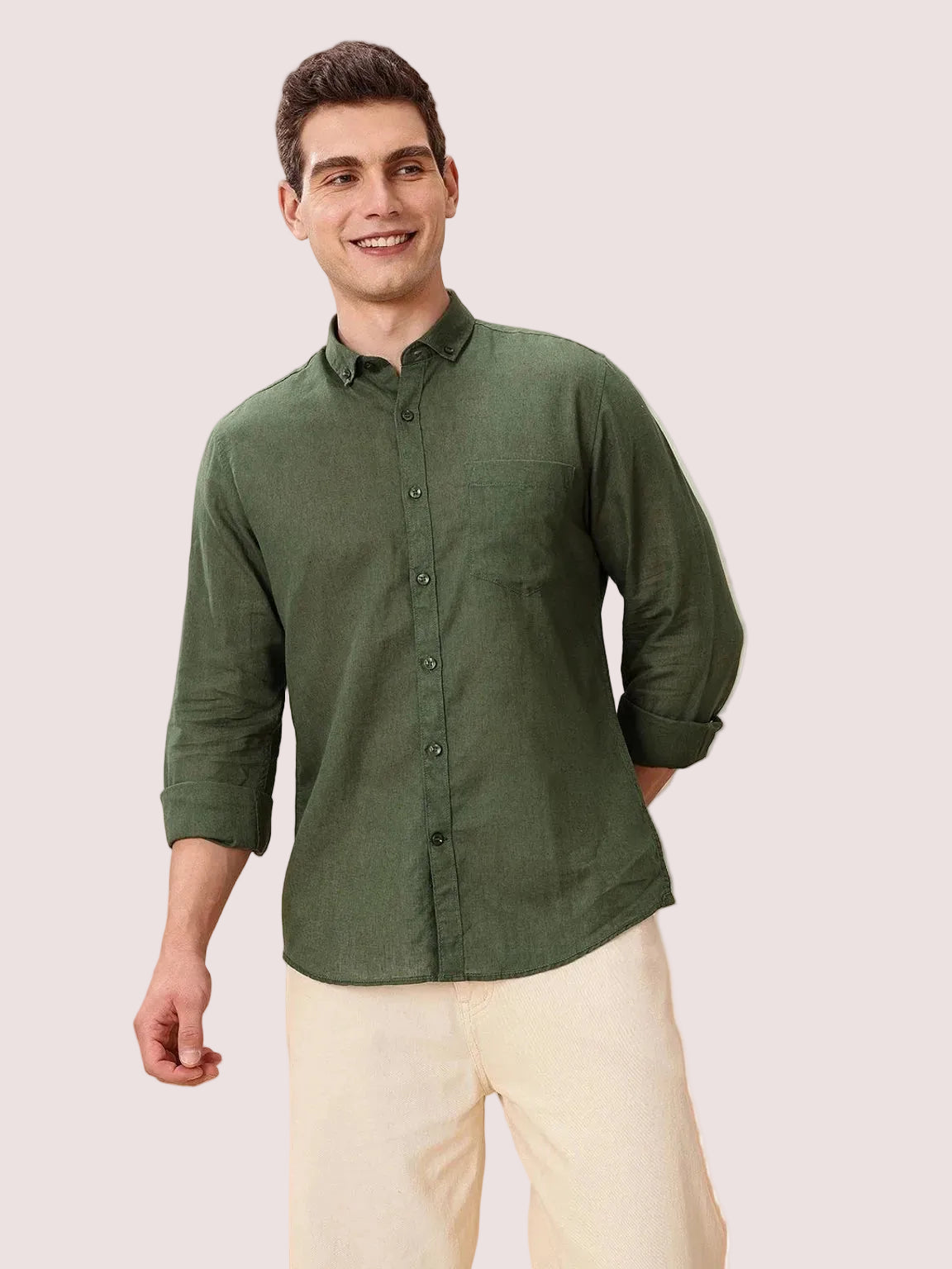 AREZZO COTTON-LINEN SHIRT