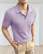 CAPRI STRIPED ZIP POLO